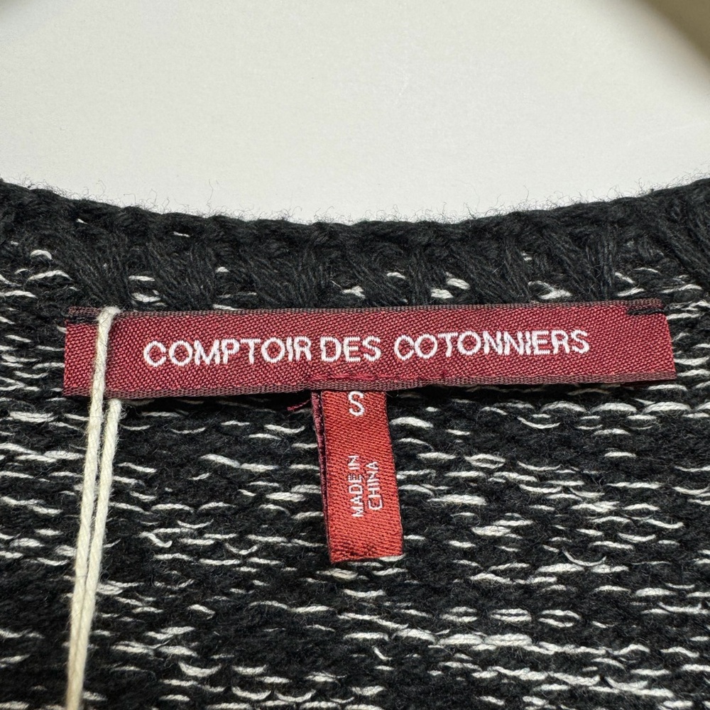NWT Comptoir Des Cotonniers Monochrome Knit Sweater XS - Picture 4 of 10